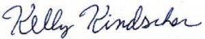 Kelly Kindscher's signature